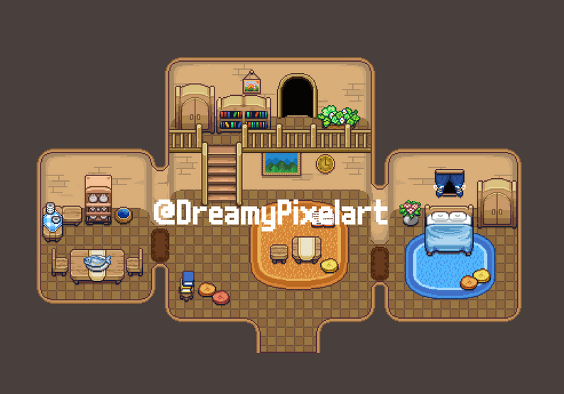 Pixel-Art Interiors(Free) by DreamyPixelArt