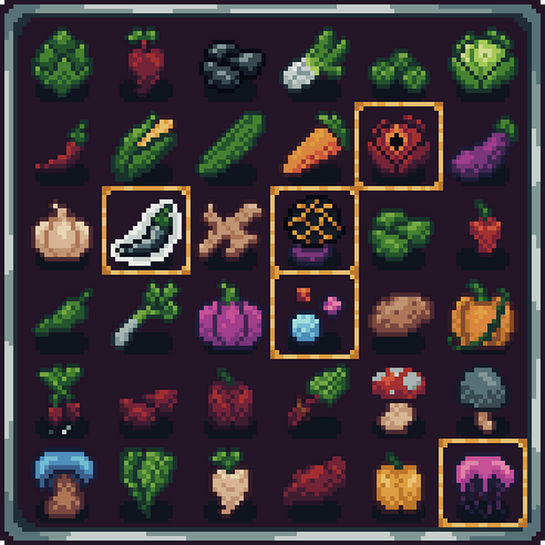 Fantasy Farming - Veggies Pixel Art Pack by mrmilkduds