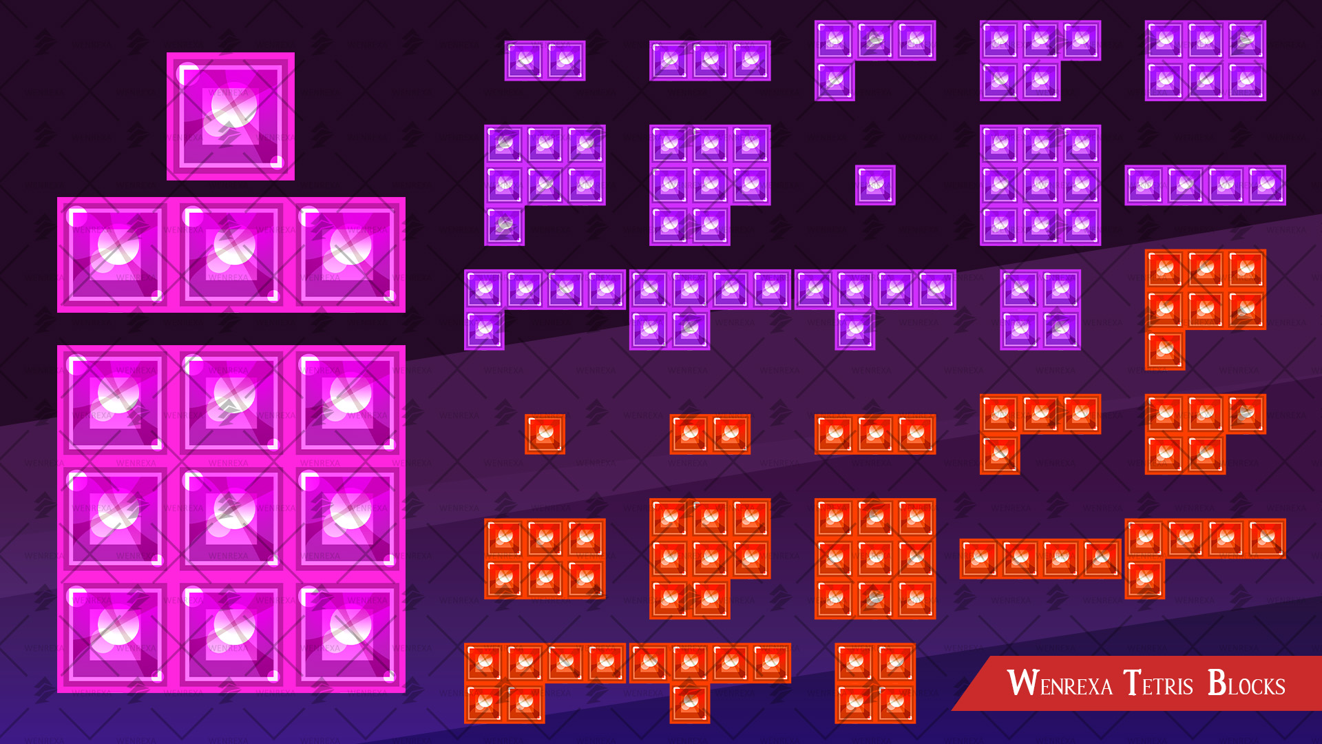 Assets Sprites Tetris Blocks By Wenrexa