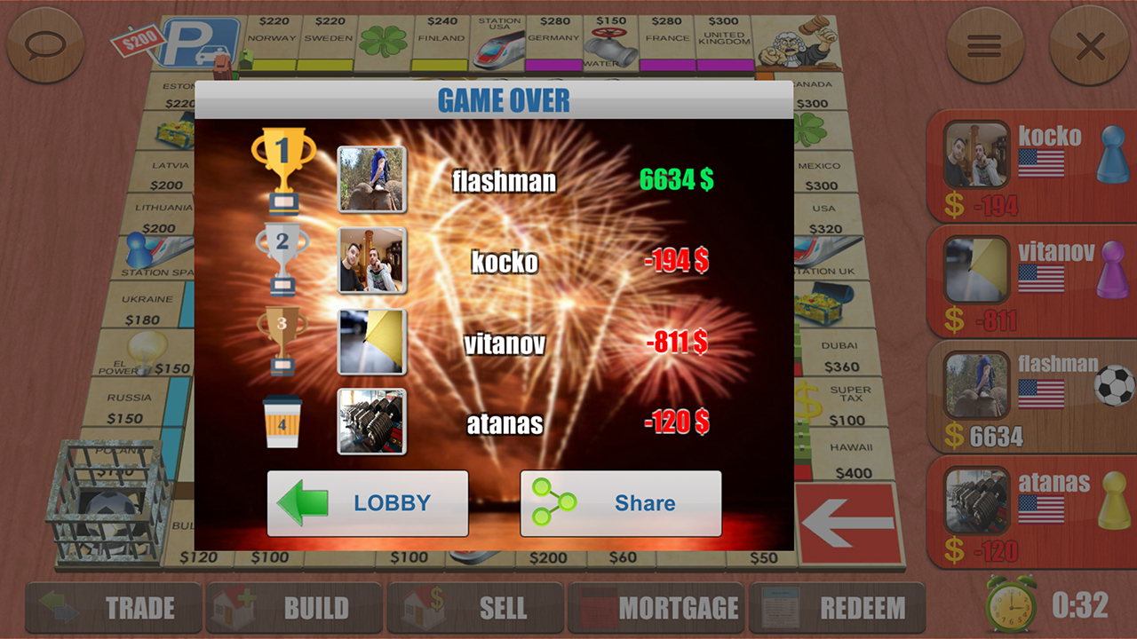 RENTO (monopoly)  Board Games Online