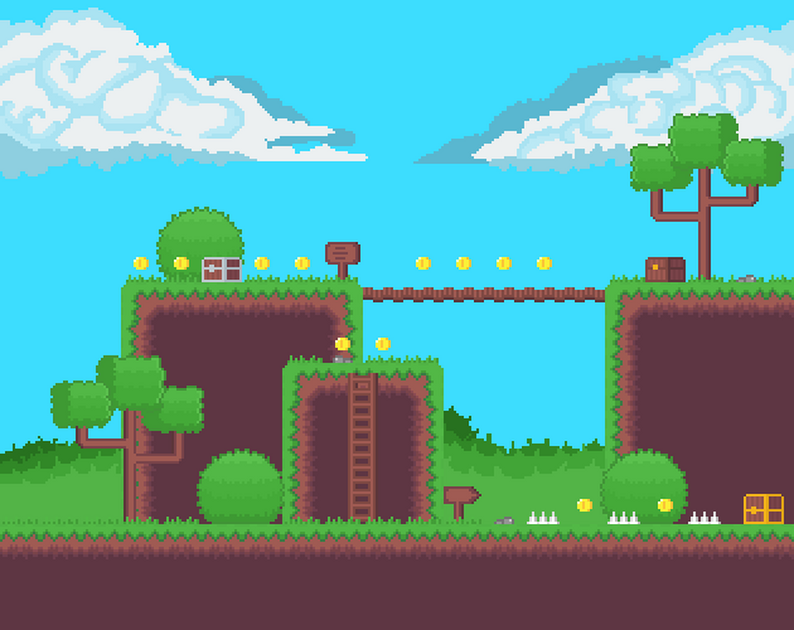 Mini Tileset Platformer by Disven