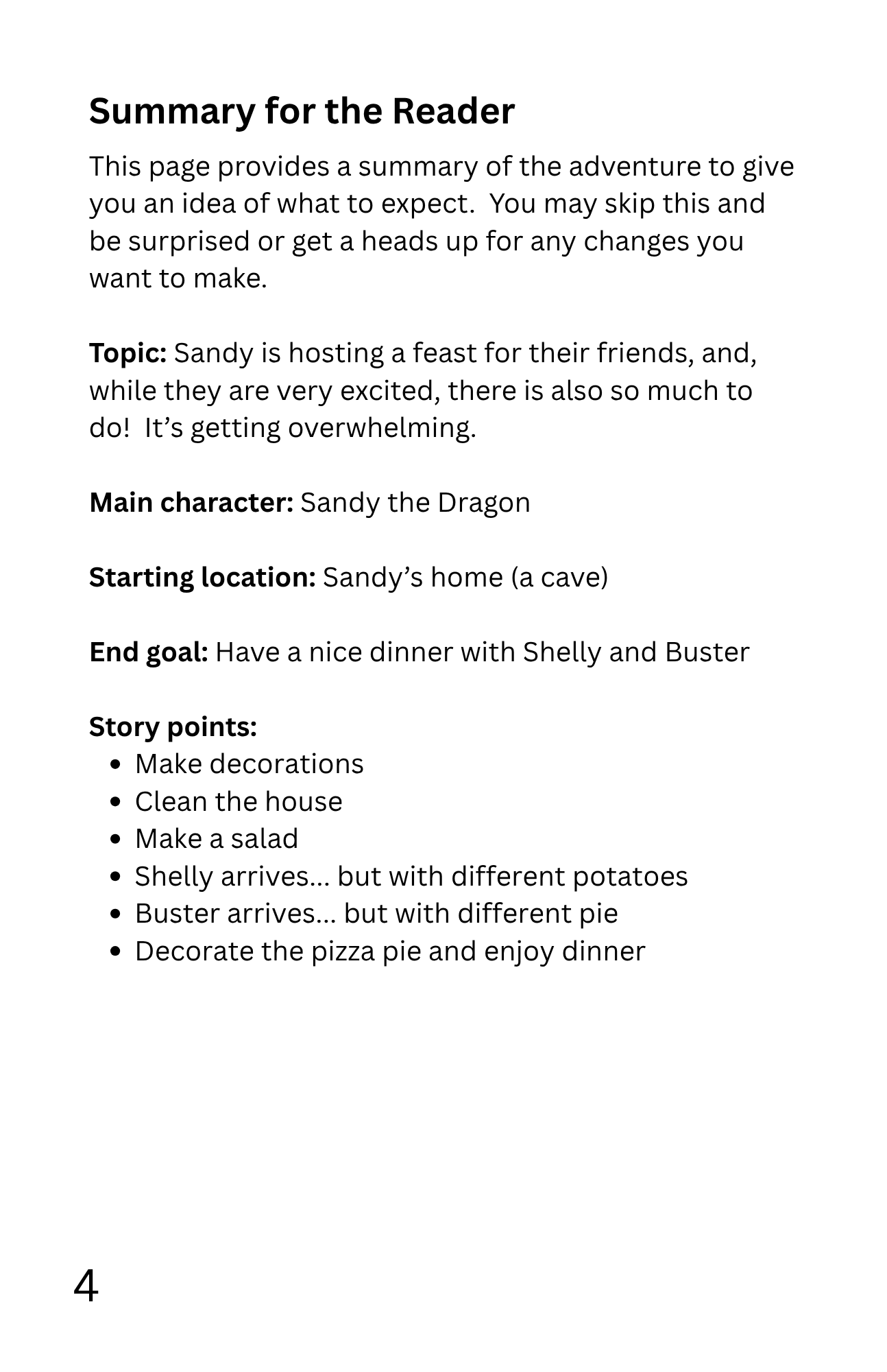 Screenshot 4 for StoryGuider: Sandy's Friendship Feast!