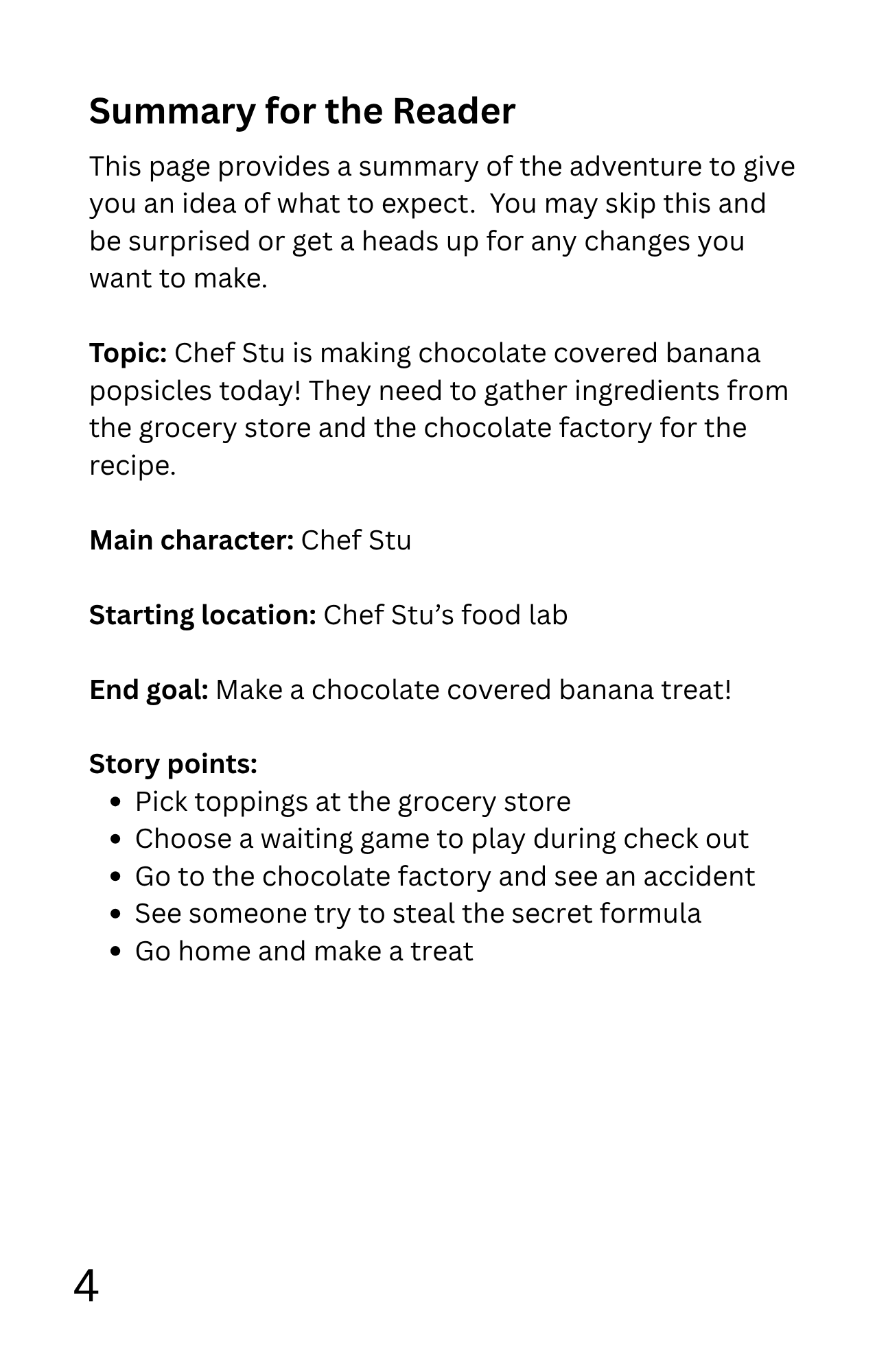 Screenshot 3 for StoryGuider: Chef Stu's Sweet Quest