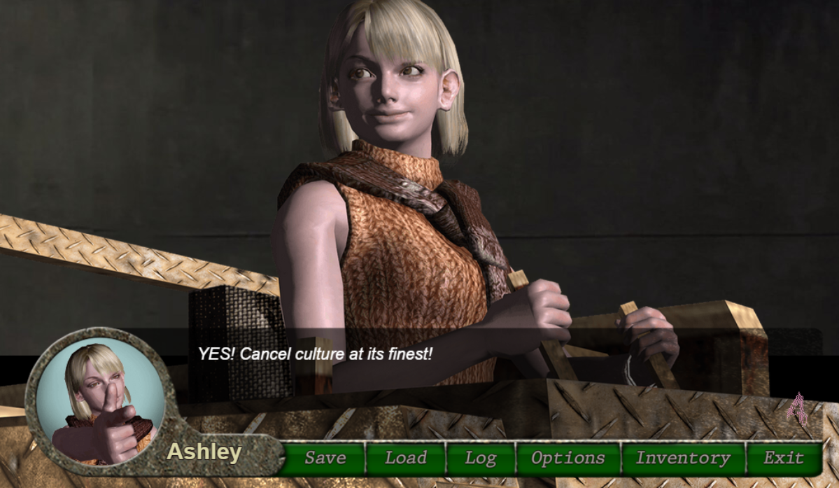 Shimmersoft on X: Resident Evil 4 forgotten moments 15. The competition  for Ashley's affection heats up suddenly and violently!   / X
