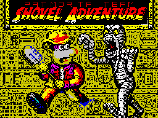 Version 1.2 uploaded. - Shovel Adventure (ZX Spectrum 128k) by Pat 