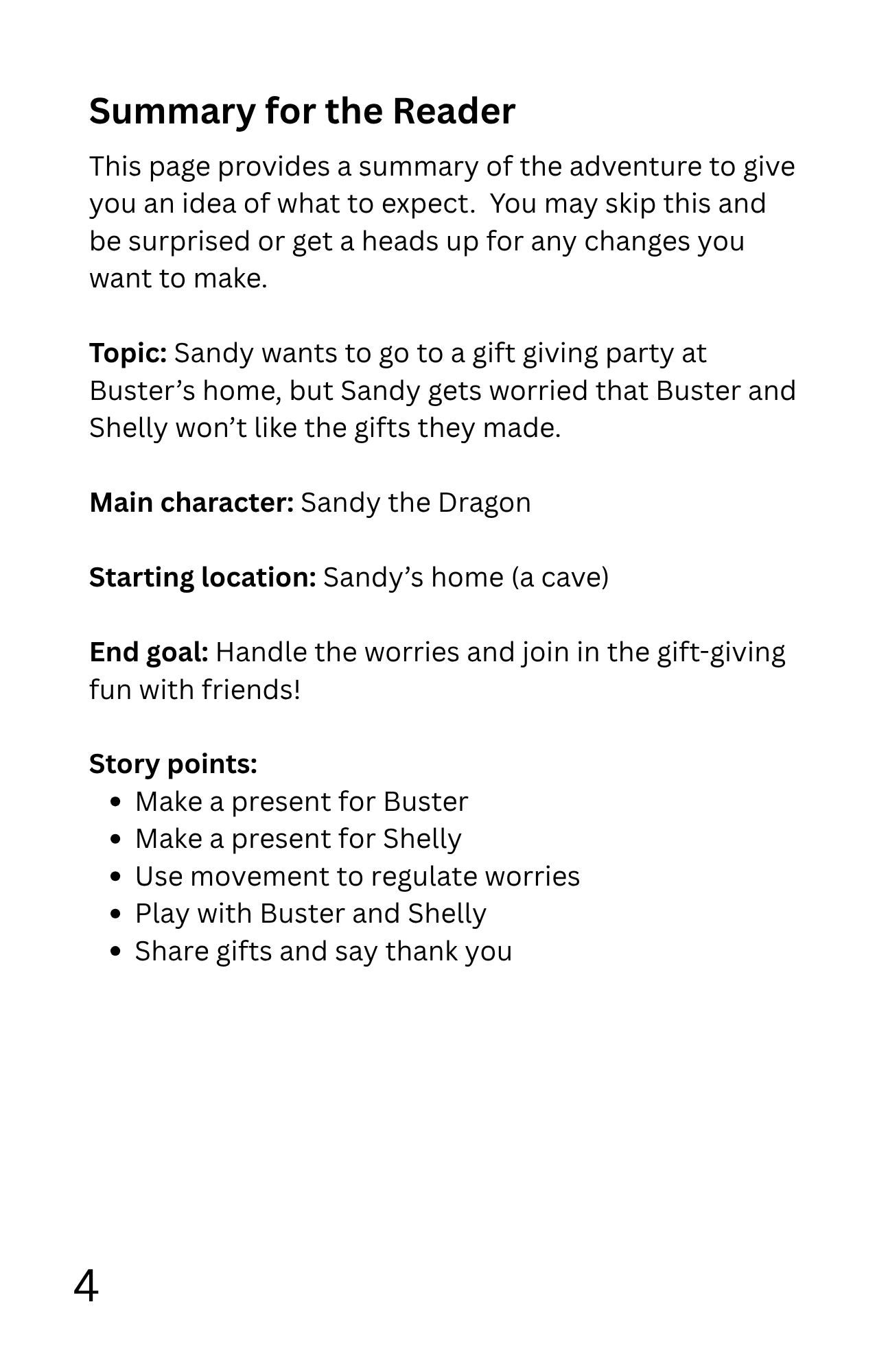 Screenshot 3 for StoryGuider: Sandy's Gifting Misgivings!