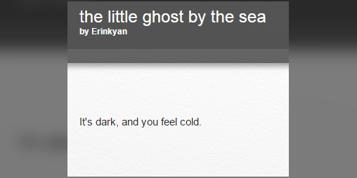 Cover image for the little ghost by the sea