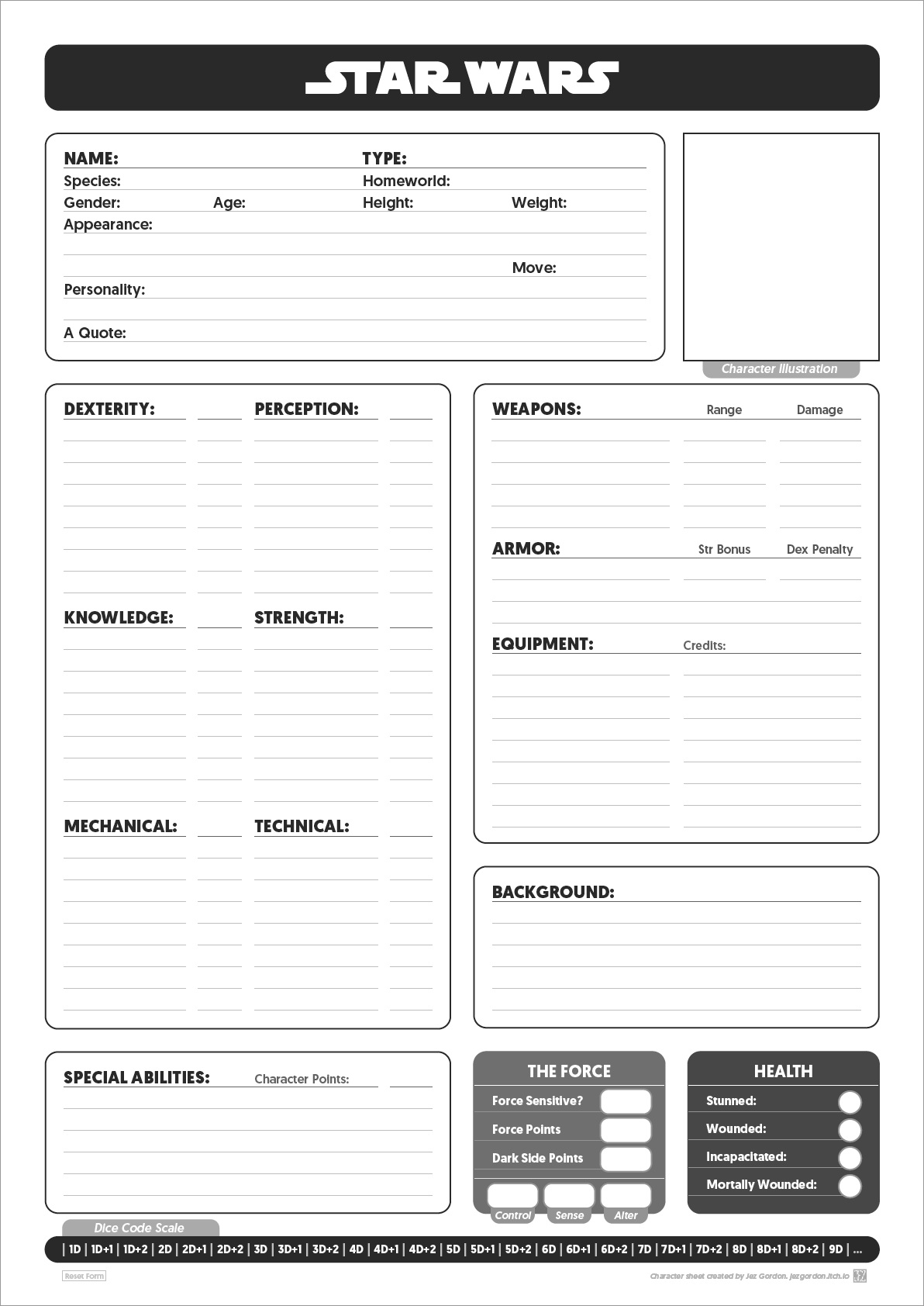 Custom character sheet PDFs for V5