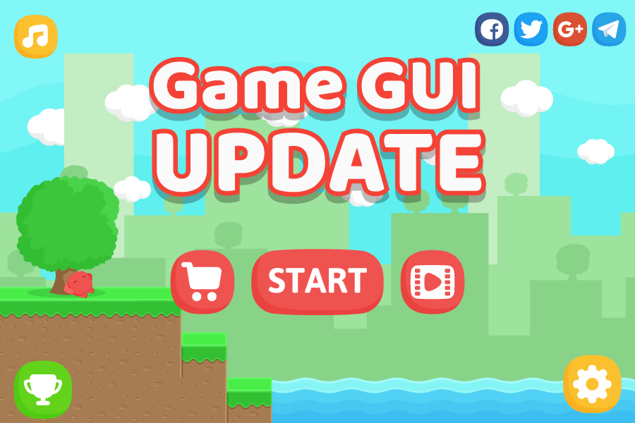 Free Platform Game Assets + GUI by Bayat Games