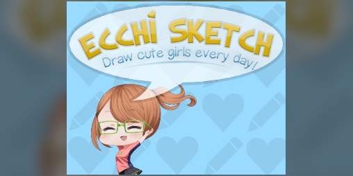 Cover image for Ecchi Sketch: Draw Cute Girls Every Day! (Mature Ver)