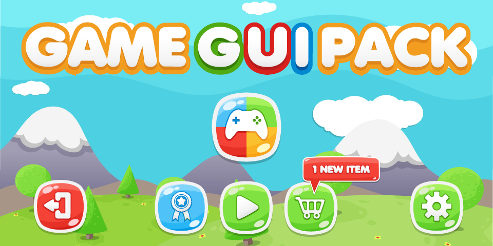 Mobile Game GUI Vol 1