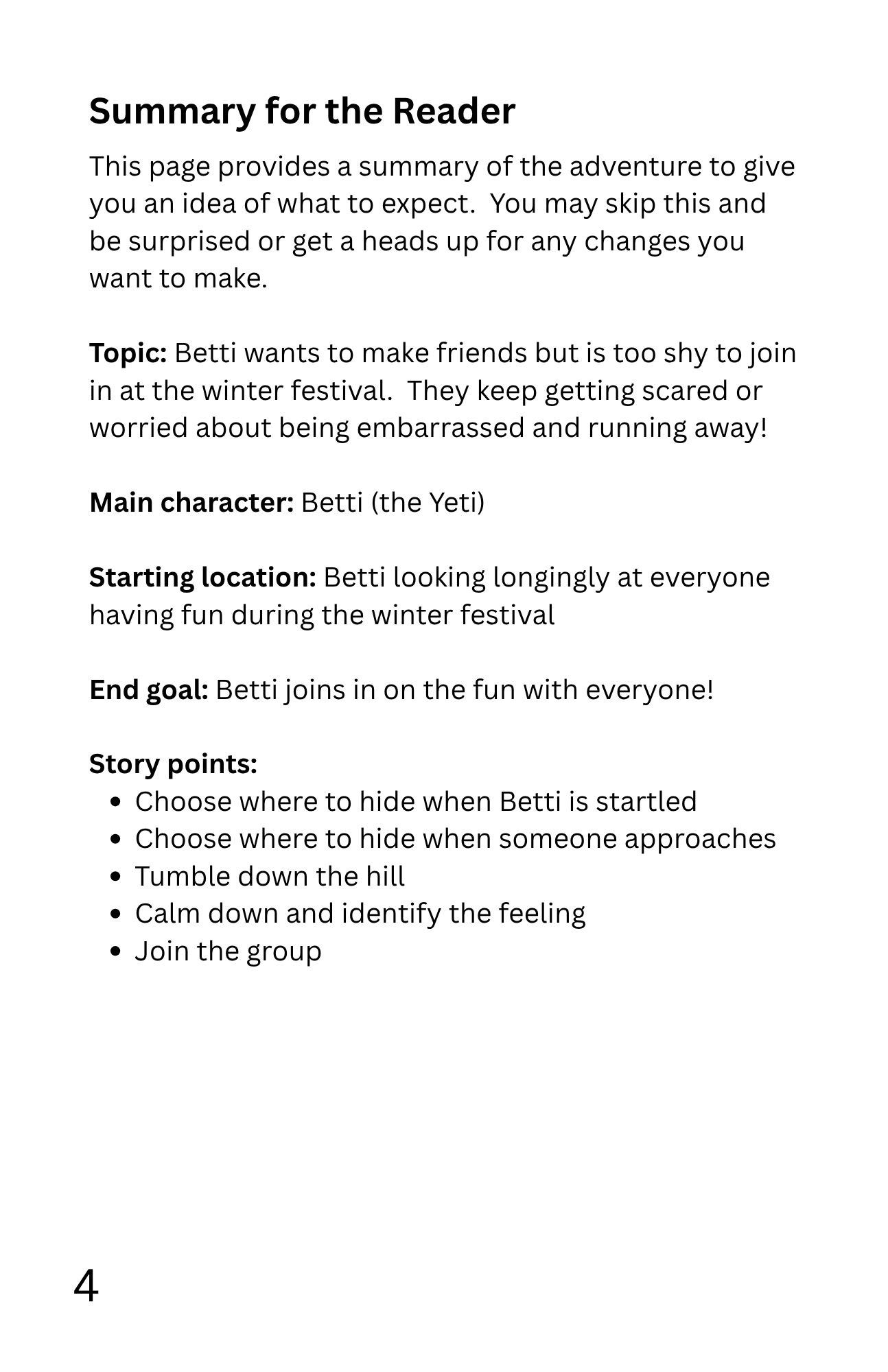 Screenshot 3 for StoryGuider: Betti the Bashful Yeti
