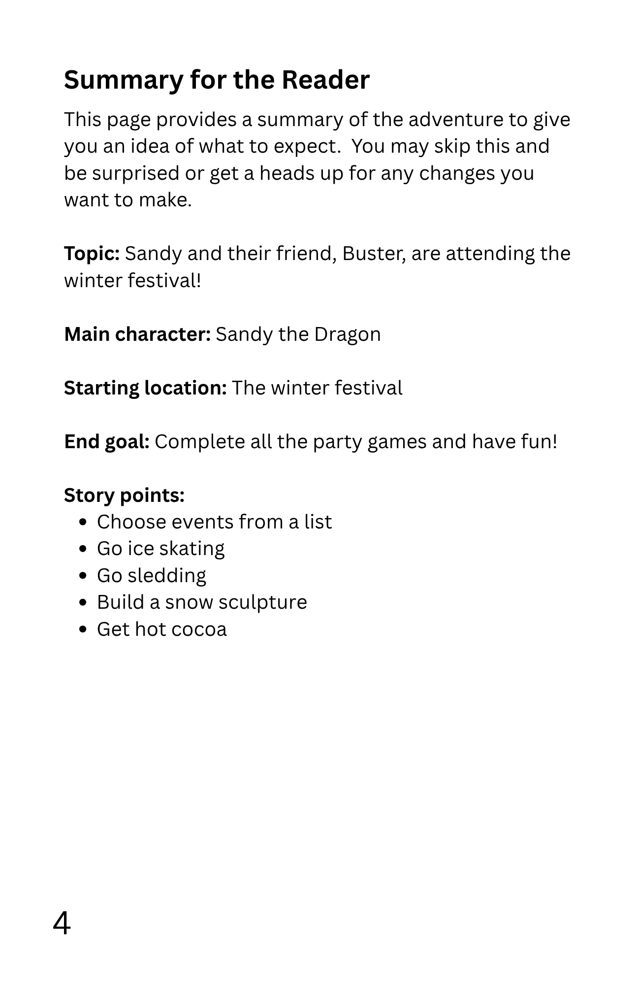 Screenshot 3 for StoryGuider: Sandy's Snowy Celebration!