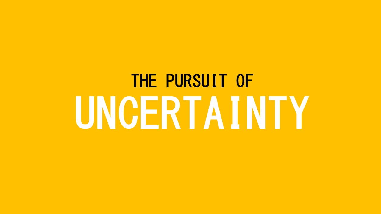 The Pursuit of Uncertainty