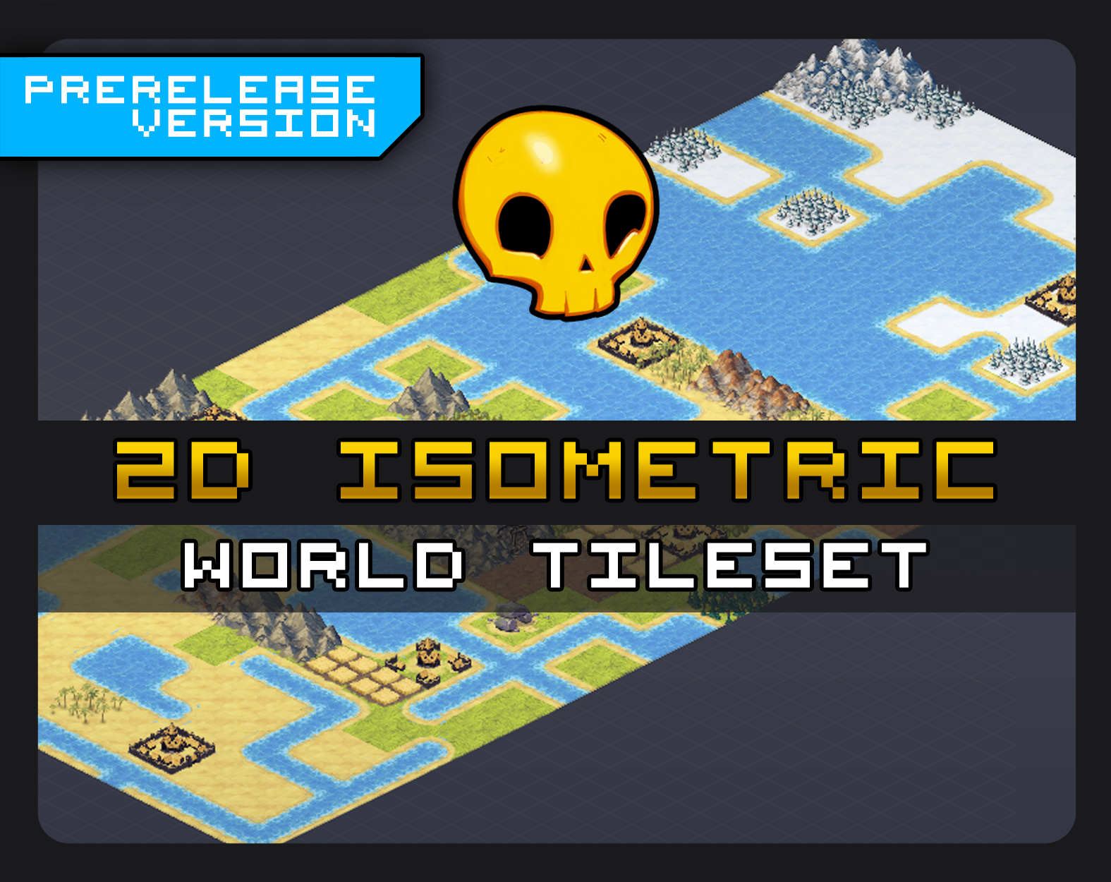 2D Isometric World Tileset - WIP by Max Heyder Art (GoldenSkull)