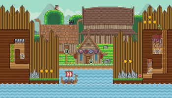 Viking fantasy tileset pixel art game asset - Viking fantasy tileset ...