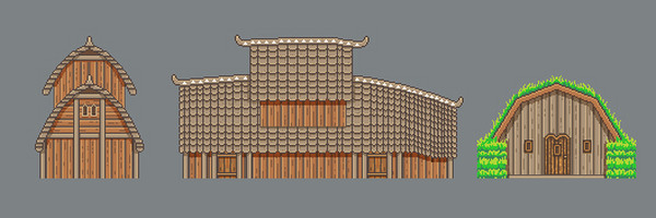Viking fantasy tileset pixel art game asset - Viking fantasy tileset ...