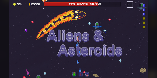 Cover image for Aliens & Asteroids