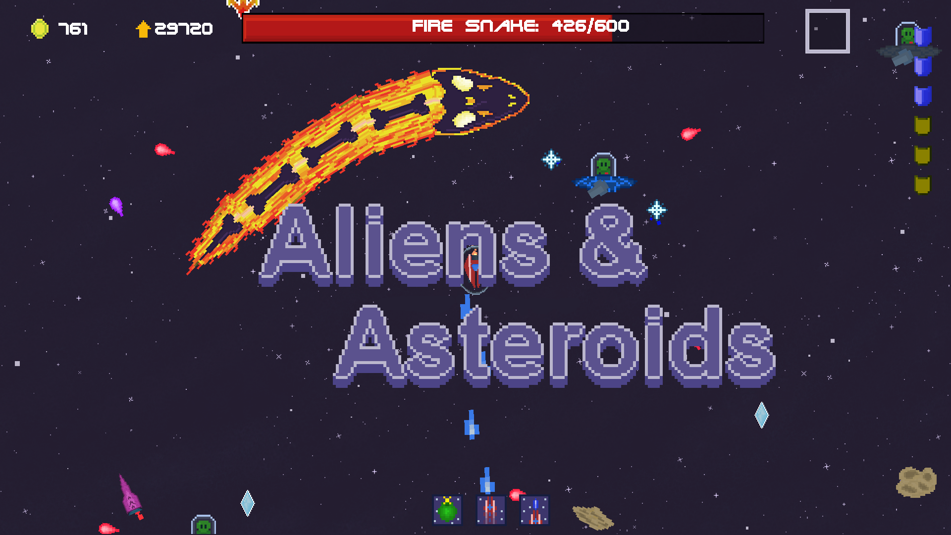 Cover image for Aliens & Asteroids