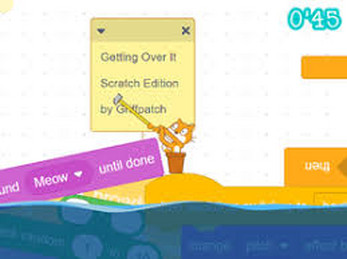 Getting Over It (Scratch Version) - Play Getting Over It (Scratch Version)  On Bluey Game