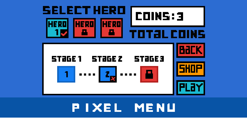 Pixel Menu