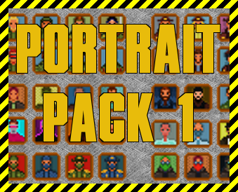 Pixel-art portrait pack 1
