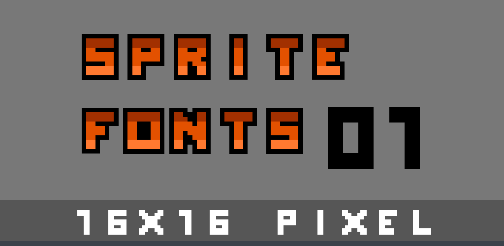 16x16 Pixel Font 01