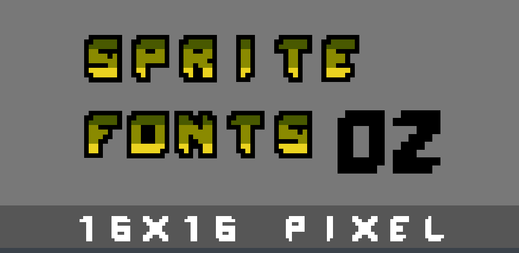 16x16 Pixel Font 02