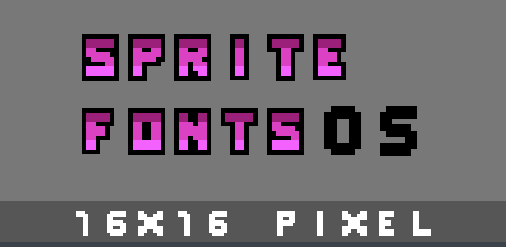 16x16 Pixel Font 05