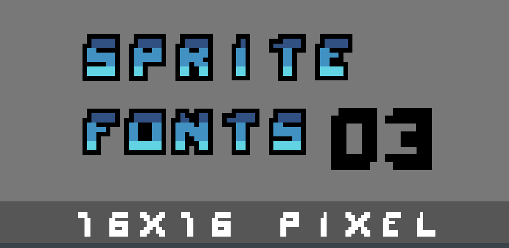 16x16 Pixel Font 03
