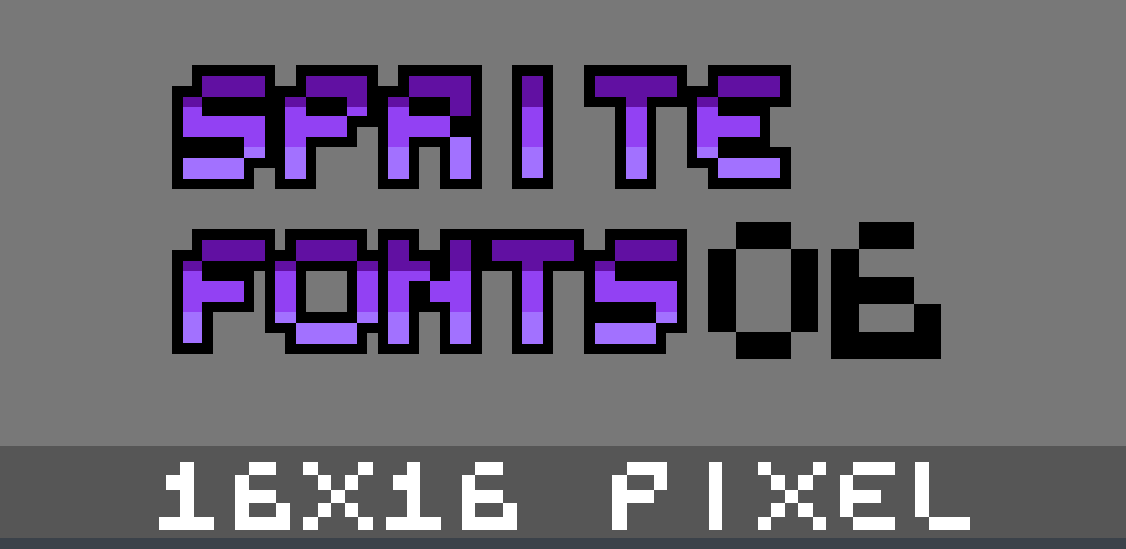 16x16 Pixel Font 06