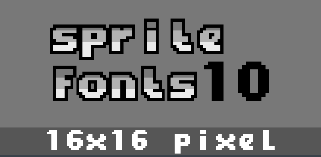 16x16 Pixel Font 10