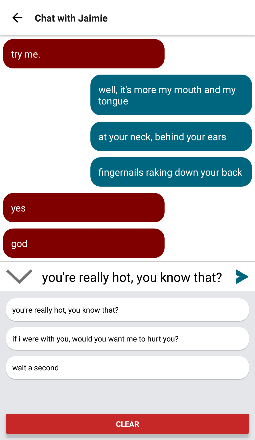 Sexting simulator game
