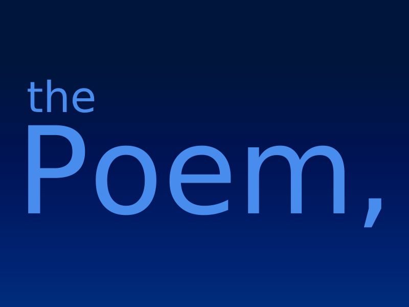 Cover image for The Poem