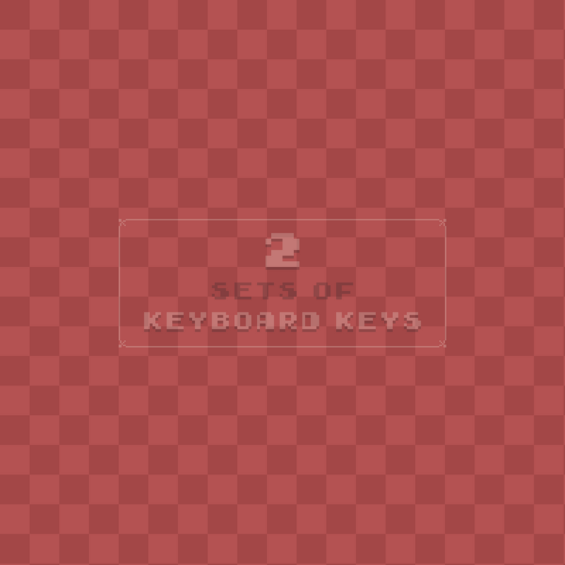 SimpleKeys - Animated Pixel Keyboard Keys by beamedeighth