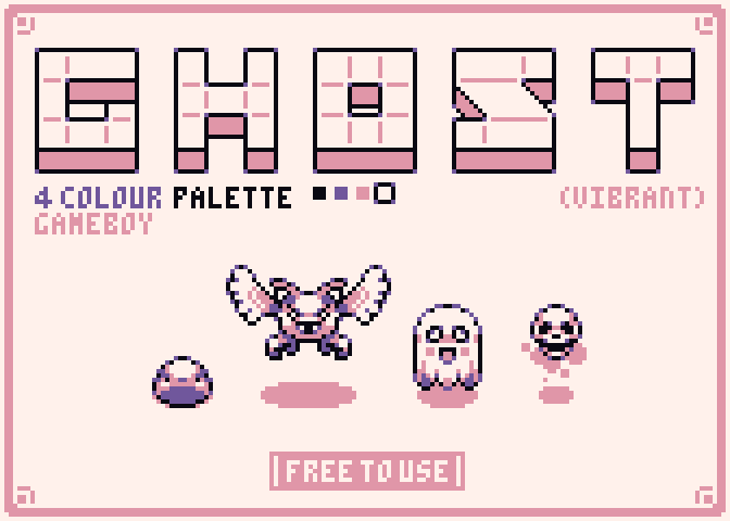 Ghost - 4 Colour Gameboy Palette