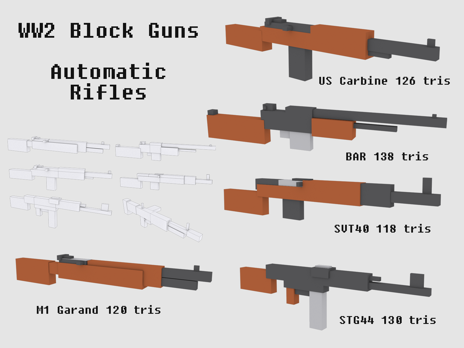 Gun block. Block Gun. Block Gun 3d.