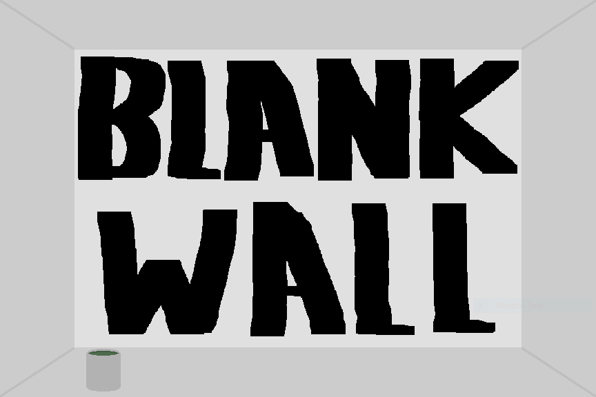 Not Blank Wall Meaning