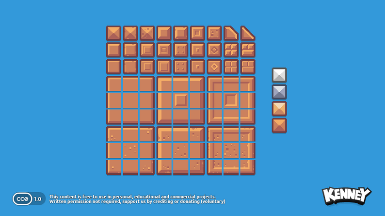 Pixel Platformer Blocks by Kenney (Assets)