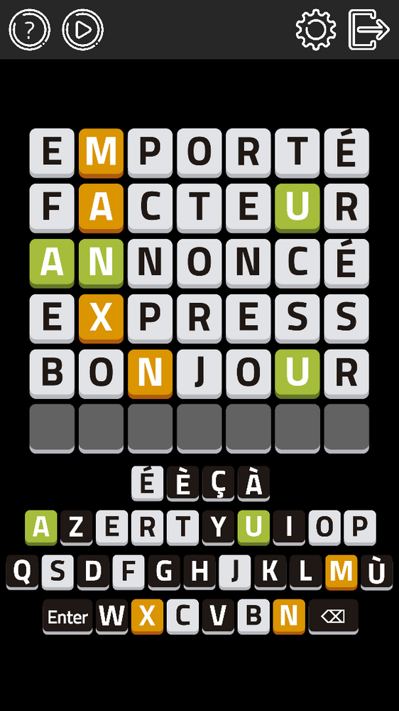 Wordle français by Evil Pumpkin Company