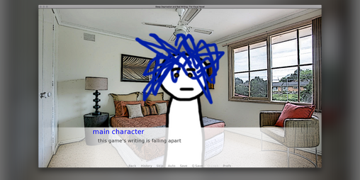 Cover image for Sleep Deprivation and Bad Writing: The Visual Novel