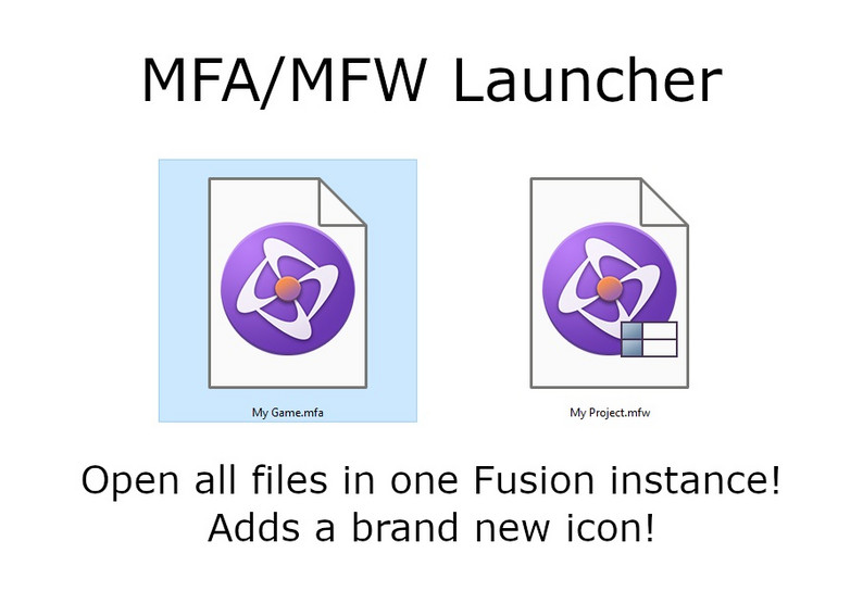 MFA/MFW Launcher for Clickteam Fusion 2.5 by NaitorStudios