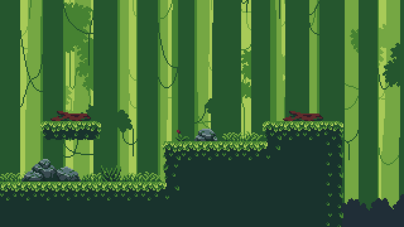 [Platformer Free Asset #1] - Jungle (PixelArt) by YanSan