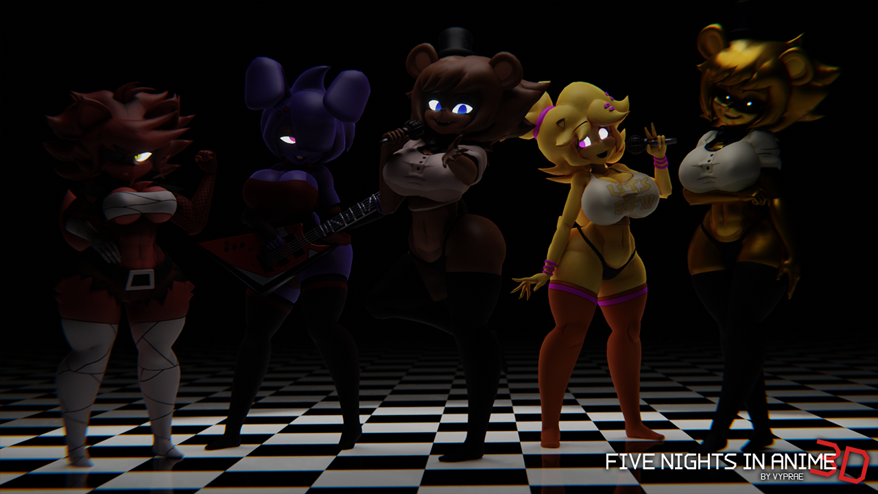 Esse fnaf ta meio sus! - Five Nights In Anime 3D 