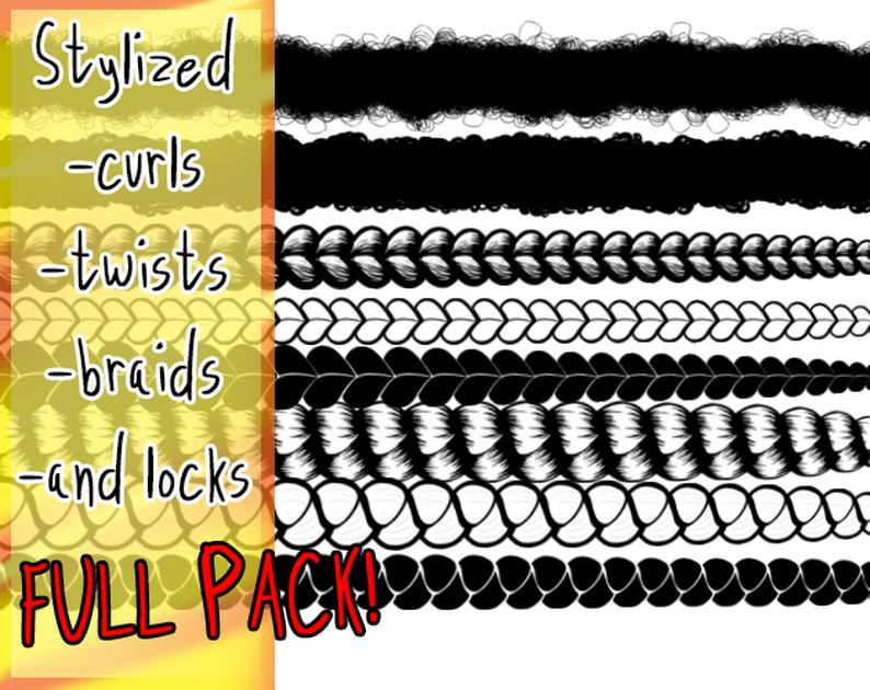 Afro Hair Brushes by DJ990J