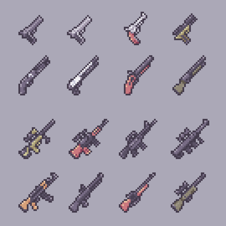 80 Post Apocalypse Icons Asset 24x24 by dugan.studio