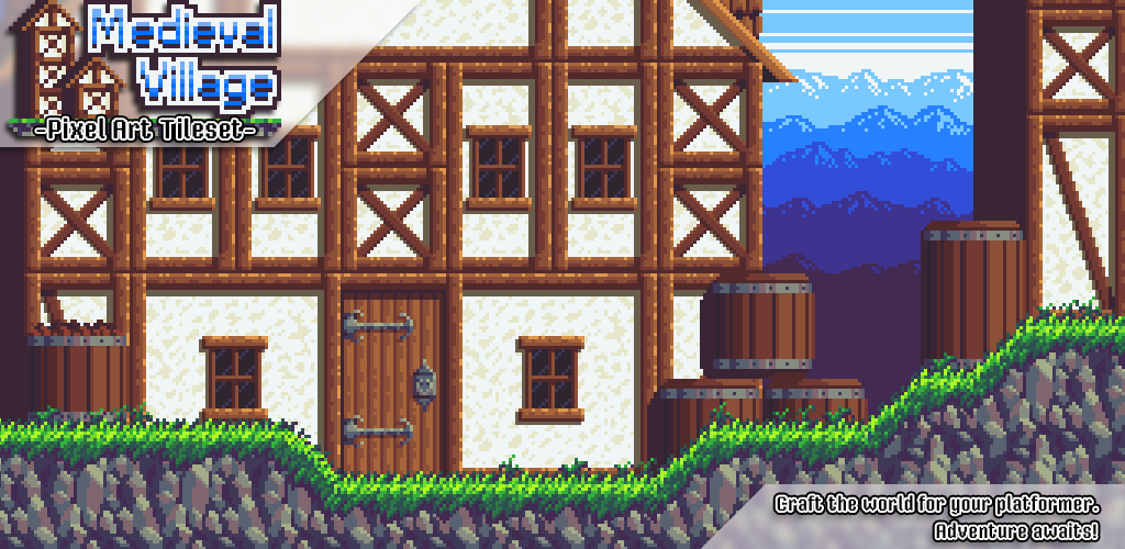 Medieval Village - Pixel Art Tileset