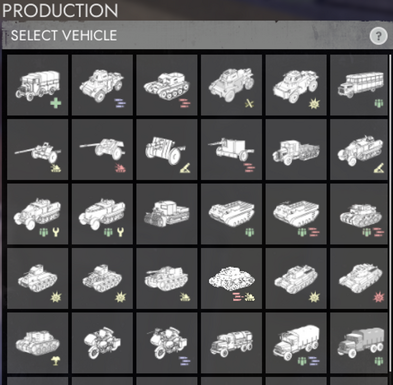 [Foxhole] Vanilla Vehicle Icons by TheWindowsUser92