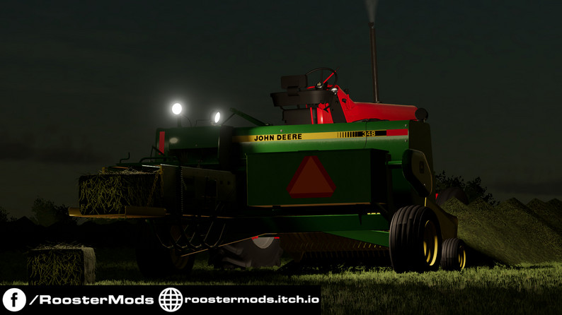 John Deere 348 Square Baler By Rooster Mods 8124