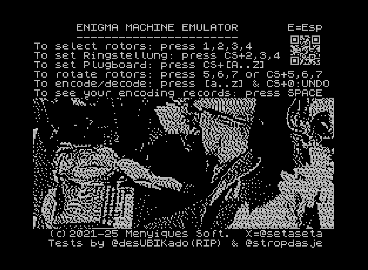 Screenshot 3 for Enigma Machine for ZX Spectrum